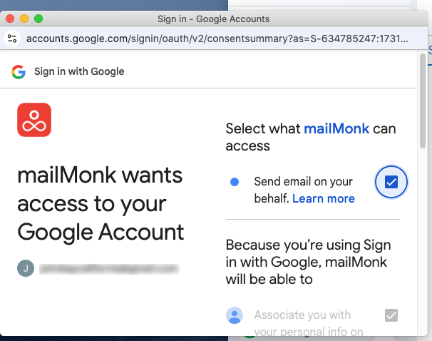 Add email step 2