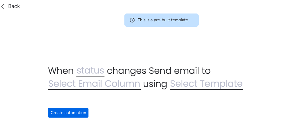 Automation recipe configuration